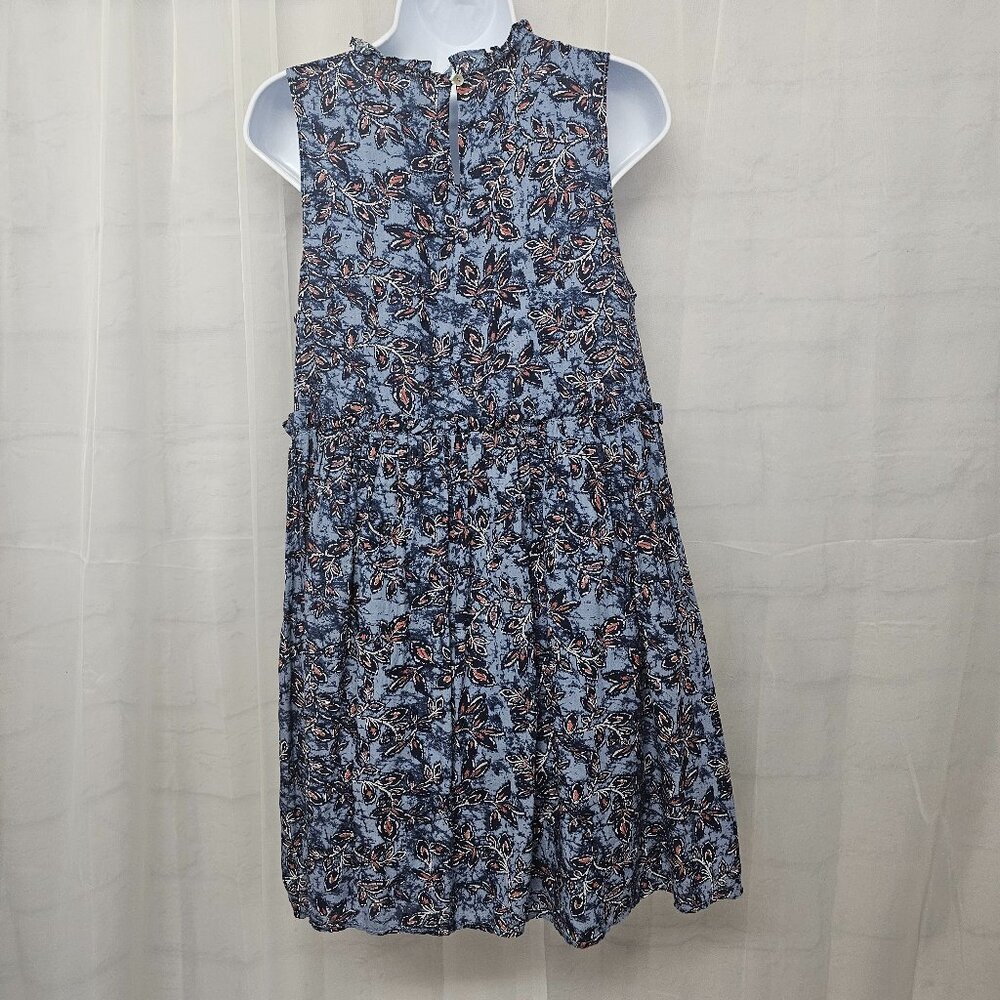 Lucky Brand Dress Blue Floral Boho Cottage Hippie Sleeveless M - Picture 7 of 14